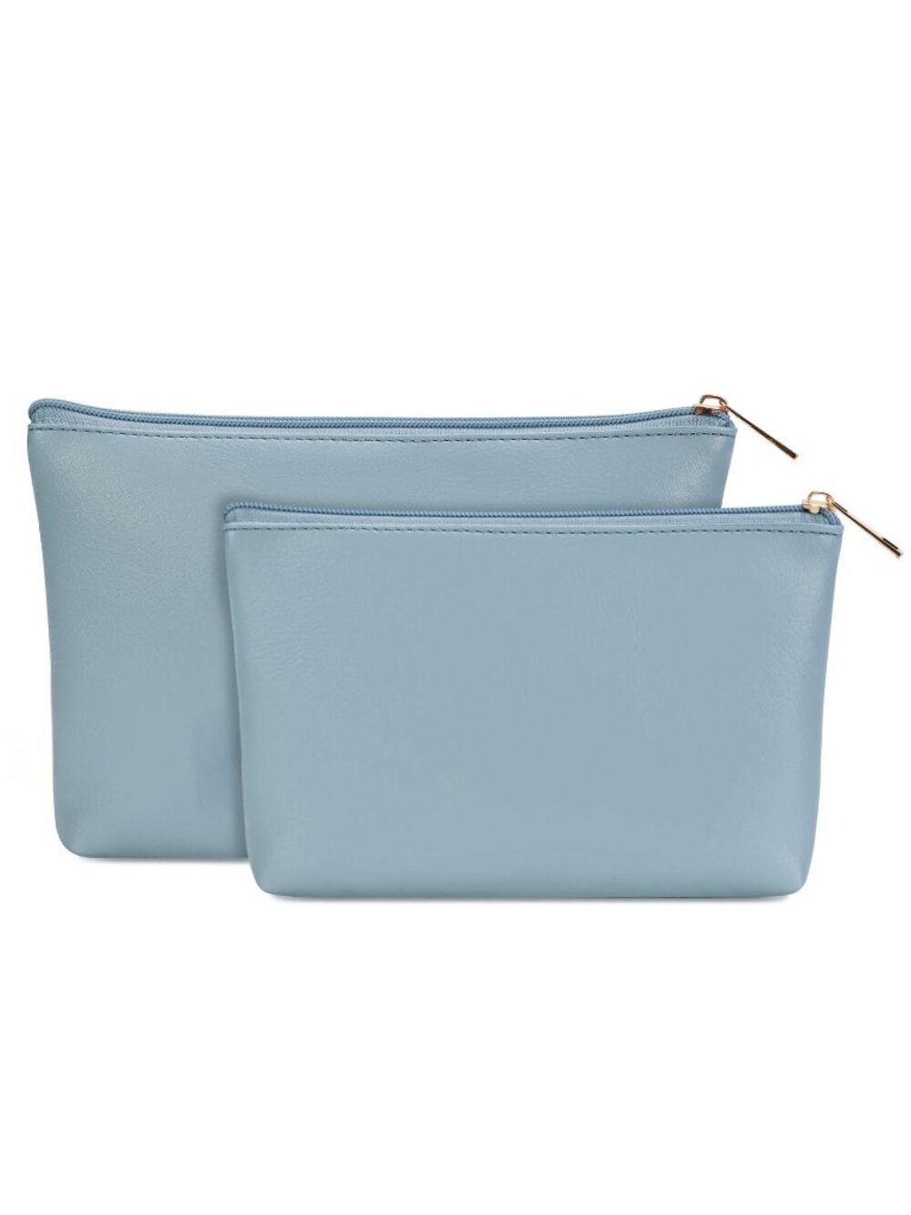 New Vegan Leather Travel Make Up Bag Purse Zipper Cosmetic Bag for Women